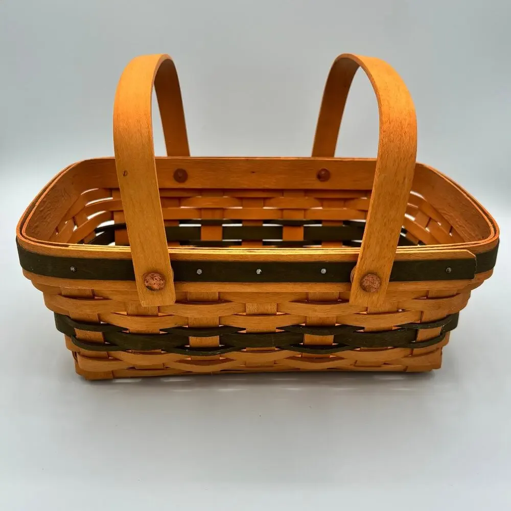 Longaberger 1996 Christmas Collection Holiday Cheer Basket - Green